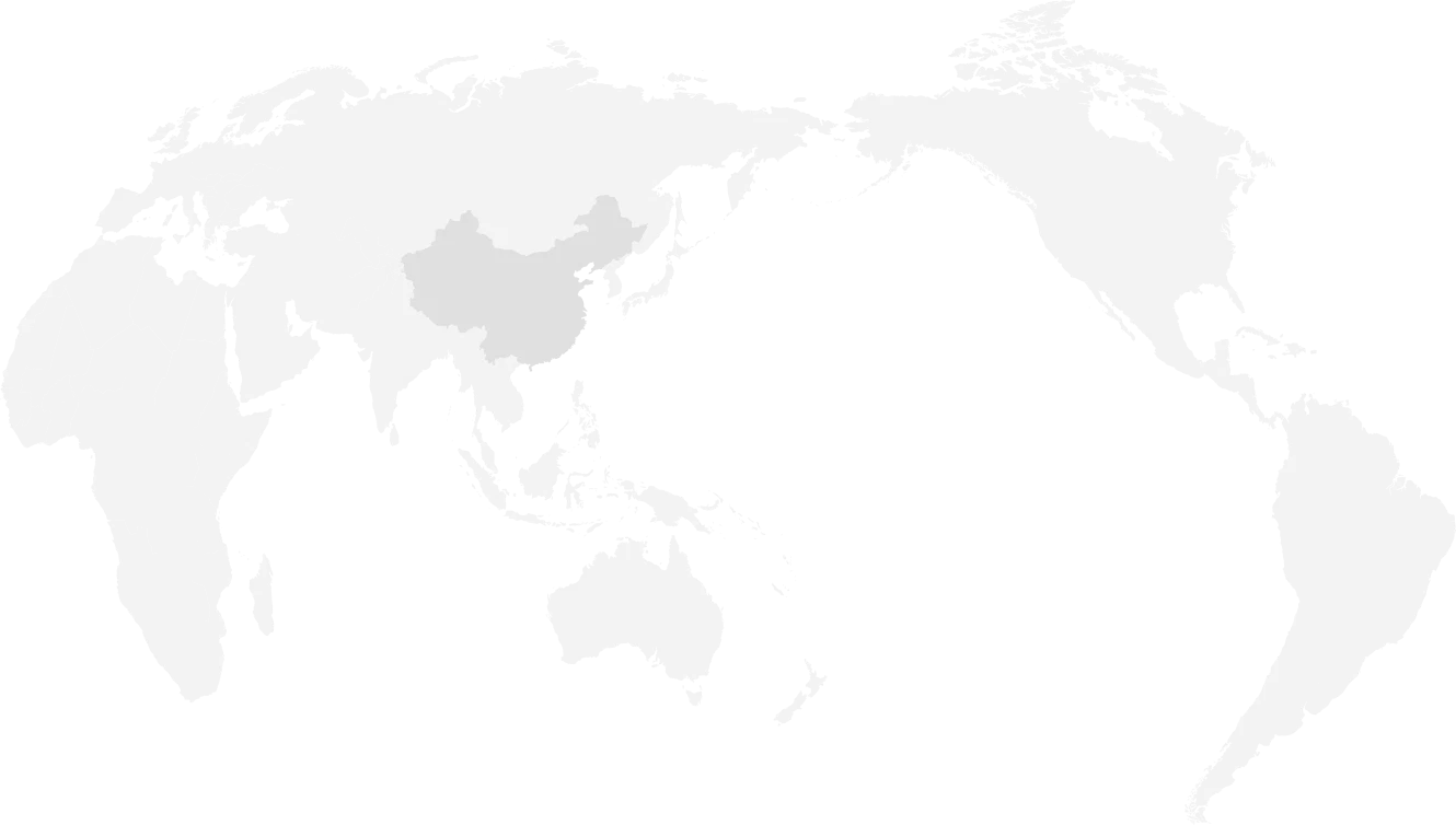 正凯纺织全球合作区域地图